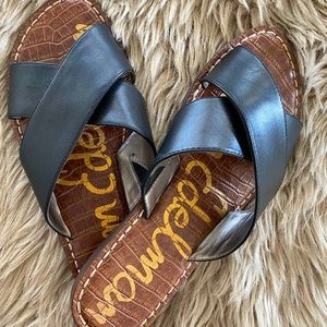 Sam Edelman Black and Brown Sandals